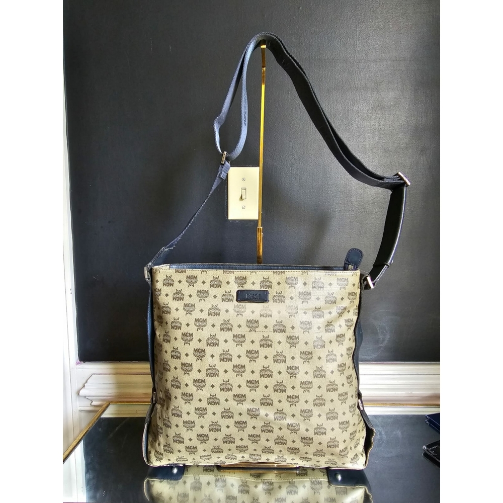MCMCoated Canvas Visetos Crossbody Bag